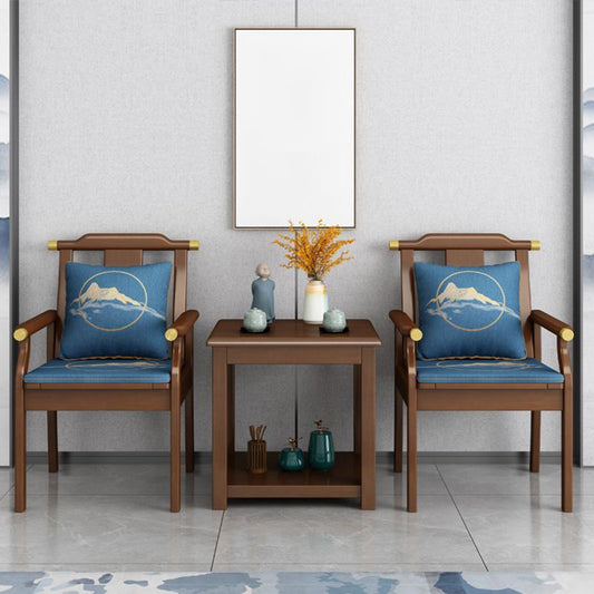 23.62 inch Wide Contemporary Style Coffee Cocktail Table Solid Wood Coffee Table