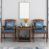 23,62 pollici di cocktail in stile contemporaneo largo tavolino in legno massiccio