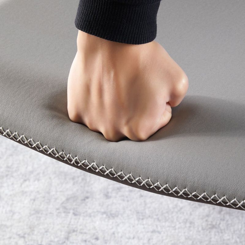 Moderne stijl Wingback Side stoel stoel ARMLess faux lederen eetkamerstoel voor thuisgebruik