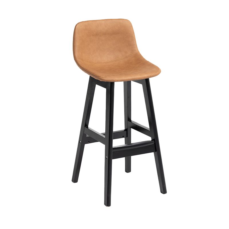Scandinavia Style Bar-stool Bucket Seat Wooden Legs Barstool for Kitchen Bar Clearhalo 'Bar Furniture' 'Bar Stools' 'bar_stools' 'furn' 'furn_bar_stools' 'furniture_bar_stools' 'Kitchen & Dining Furniture' 'kitchen&dining_furn' 'kitchen' 'kitchen_furn' Furniture' 1200x1200_8d86d582-f433-4343-877d-cbec5a6cfcf9