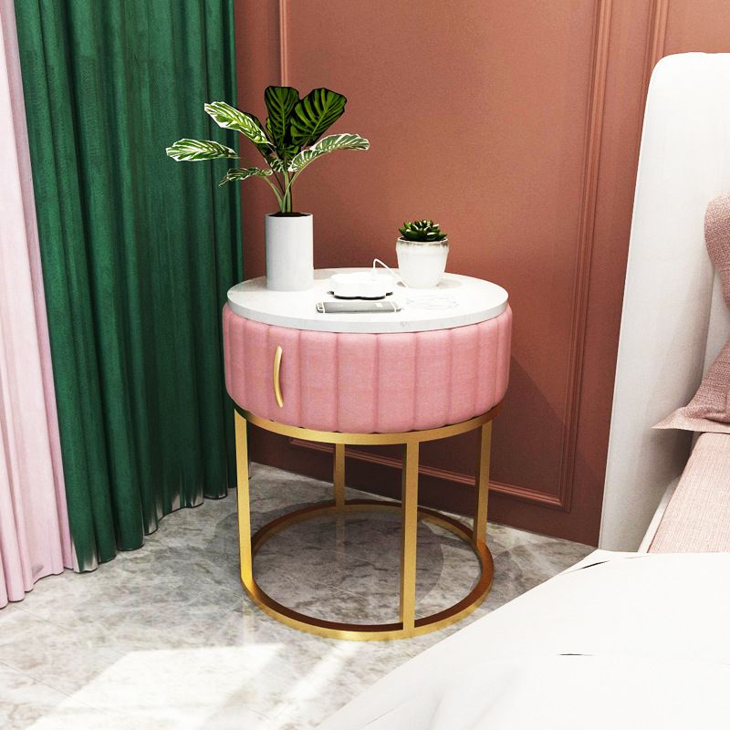 Comodino tavolo da tavolo in falda in falsa in finto contemporaneo 19,68 "