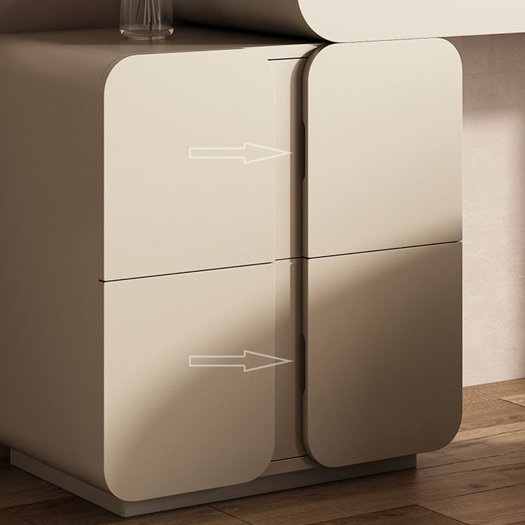 Vanity tavolo da tavolo da tavolo da 29,5 "in altezza contemporanea con cassetti