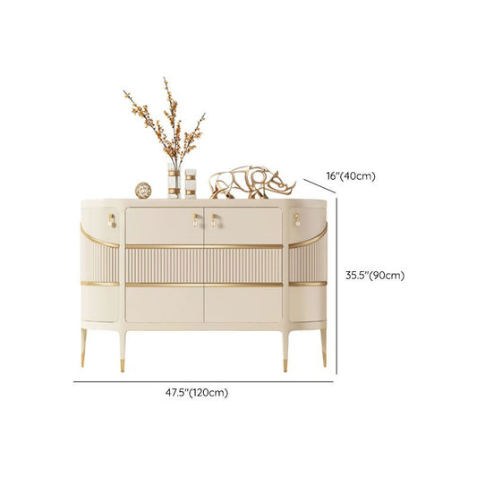 Tavolo da tavolo a buffet moderno tavolo in legno massiccio con porte per sala da pranzo