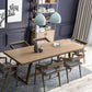Rectangle Trestle Base Modern Dining Table Wood Color Fixed Table with Solid Wood Clearhalo ' dining_table' 'Dining Tables & Seating' 'Dining Tables' 'furn' 'furn_dining_table' 'Furniture' 'furniture_dining_table' 'Kitchen & Dining Furniture' 'kitchen&dining_furn' 'kitchen' 'kitchen_dining_table' 1200x1200_8d894830-91a5-42a8-876d-03255958045b