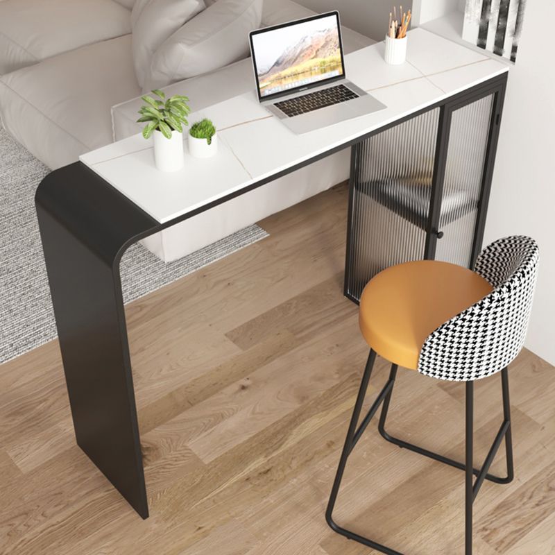 Modern Style Stone Rectangle Bar Height Pub Table for Living Room Clearhalo 'Bar Furniture' 'Bar Tables' 'bar_tables' 'furn' 'furn_bar_tables' 'Furniture' 'Kitchen & Dining Furniture' 1200x1200_8d8955e6-ea07-496a-bafb-4af5df1905b9