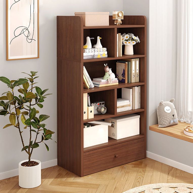 Wooden Closed Back Bookcase Modern Standard Bookshelf for Home Clearhalo 'Bookcases' 'furn' 'furn_bookcases' 'Furniture' 'Office Furniture' 1200x1200_8d895e50-0a19-4a65-bb3c-7f96c89ba685