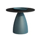 Slate Round Coffee Table Glam Pedestal No Distressing Coffee Table Set