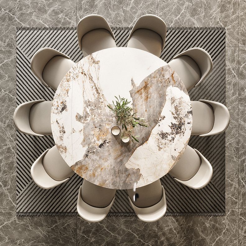 Modern Extensible Dining Table Set 1/2/5/7 Pieces Home Dining Room Set Clearhalo 'Dining Room Sets' 'Dining Tables & Seating' 'dining_room_set' 'furn' 'furn_dining_room_set' 'Furniture' 'Kitchen & Dining Furniture' 1200x1200_8d8b7aba-3da6-4c70-9c37-5a8370e0abbc
