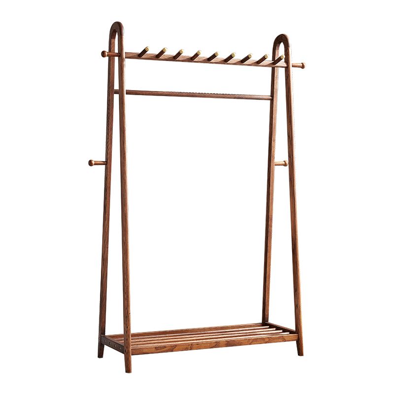 Brown in stile contemporaneo armadio cenere di cenere armadio aperto con asta di abbigliamento