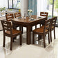 Brown Solid Wood Dining Table for Home Modern Foldable Dinette Table Clearhalo 'Dining Tables & Seating' 'Dining Tables' 'dining_table' 'furn' 'furn_dining_table' 'Furniture' 'Kitchen & Dining Furniture' 1200x1200_8d8c9868-d44e-4127-9d34-741a21808287