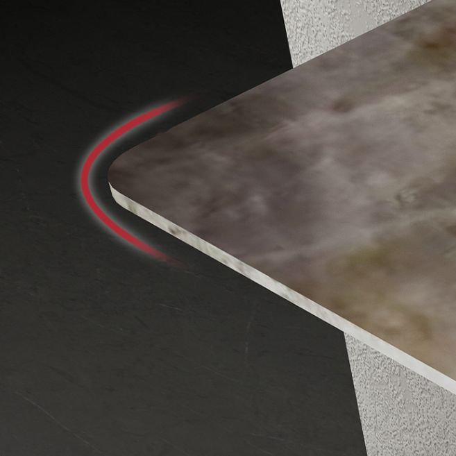 Tavolino console rettangolare moderna Tabella di divano console in oro e bianco