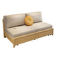 31.5" Linen Blend Armless Sleeper Scandinavian Styled Sleeper Sofa Bed