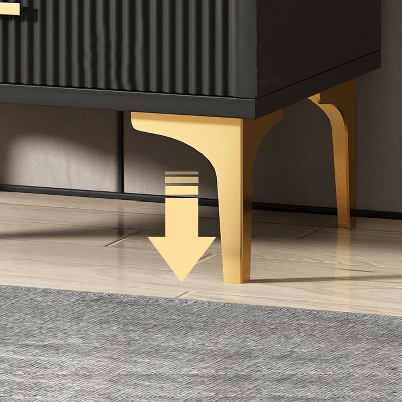 Panneau de la plate-forme du côté glamour Boucheron en bois avec porte et tiroir pour salle à manger