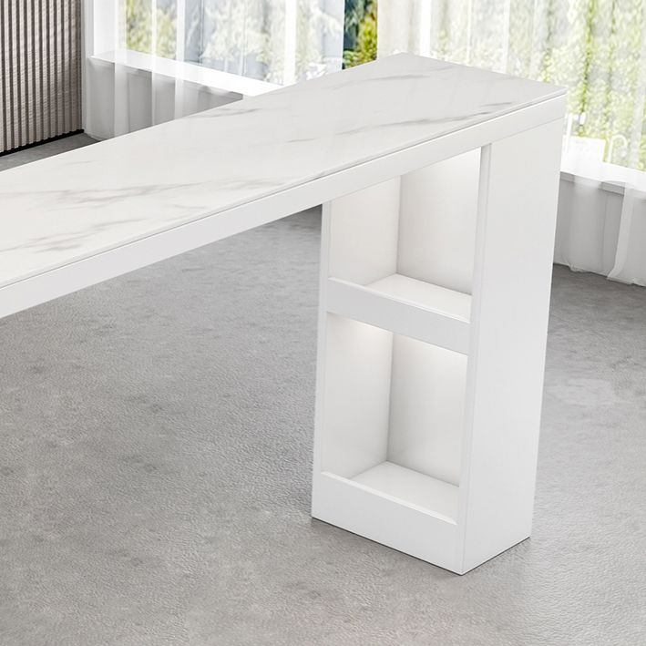 Industrial Rectangular Bar Pub Table Set 1/2/3 Pieces Bar Table and Stools Clearhalo 'Bar Furniture' 'furn' 'furn_home_bar_bar_sets' 'Furniture' 'Home Bars & Bar Sets' 'home_bar_bar_sets' 'Kitchen & Dining Furniture' 1200x1200_8d8e8e50-eb18-44f8-b97a-b7867ef8d694
