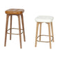 Modern Style Bar-stool PU Leather Counter Bar Stool with Wooden Legs Clearhalo 'Bar Furniture' 'Bar Stools' 'bar_stools' 'furn' 'furn_bar_stools' 'Furniture' 'furniture_bar_stools' 'Kitchen & Dining Furniture' 1200x1200_8d8e9b9a-0b31-4f72-8995-676a06f32a22