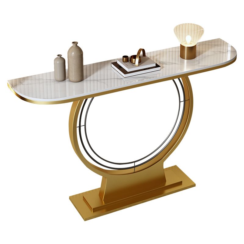 Glam Hall Piedistale Slace Mezza luna Resistente alla console Resistente a graffi