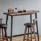 Matte Finish Wooden Rectangle Bar Table with Trestle for Living Room Clearhalo 'Bar Furniture' 'Bar Tables' 'bar_tables' 'furn' 'furn_bar_tables' 'Furniture' 'Kitchen & Dining Furniture' 1200x1200_8d927d66-eed0-41bb-a6e9-180b10c82982