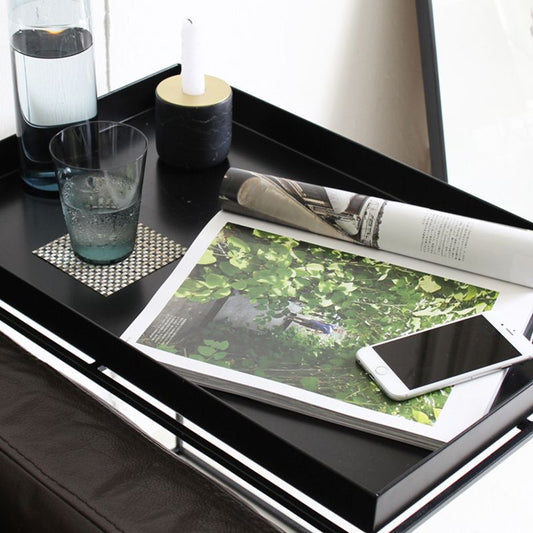 Tapa de café de hierro cuadrado Top de mesa simple de cóctel de marco