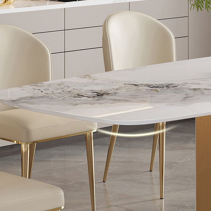 Luxury 1/4/5/7 Pieces Rectangle Dining Set Sintered Stone Top Dining Table with Chairs Clearhalo 'Dining Room Sets' 'Dining Tables & Seating' 'dining_room_set' 'furn' 'furn_dining_room_set' 'Furniture' 'furniture_dining_room_set' 'Kitchen & Dining Furniture' 1200x1200_8d95c19a-cbca-4b9e-b1b0-40dad95871b3