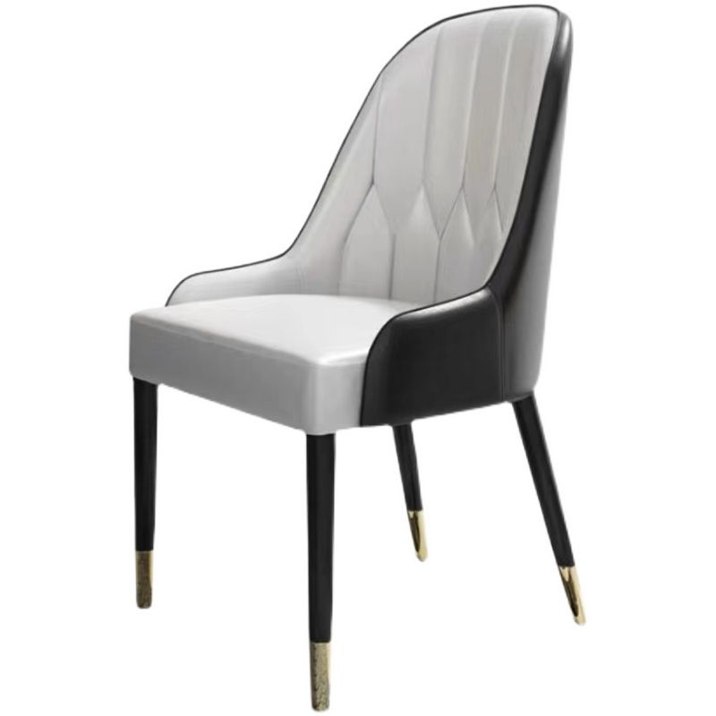 Contemporary Faux Leather Dining Chairs Parsons Armless Dining Chairs Clearhalo 'Dining Chairs' 'Dining Tables & Seating' 'dining_chair' 'furn' 'furn_dining_chair' 'Furniture' 'Kitchen & Dining Furniture' 1200x1200_8d961f06-75e2-43df-96c8-0477a6b8ab34