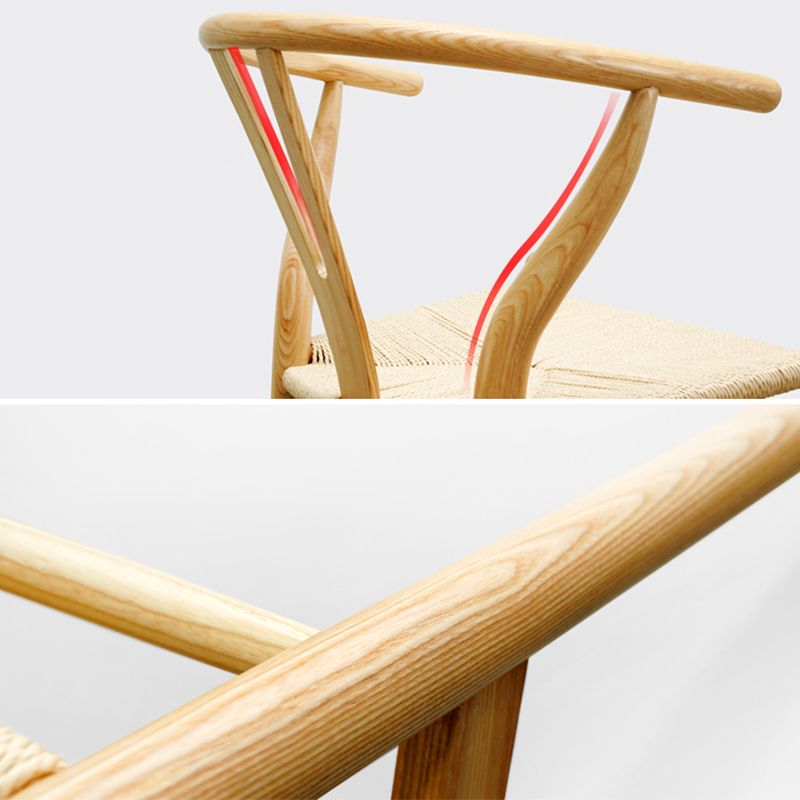 Contemporary Wood Dining Room Chair Fork Bone Single Dining Chair for Restaurant Clearhalo ' kitchen&dining_furn' 'Dining Chairs' 'Dining Tables & Seating' 'dining_chair' 'furn' 'furn_dining_chair' 'Furniture' 'furniture_dining_chair' 'Kitchen & Dining Furniture' 'kitchen' 1200x1200_8d967ad8-3566-4137-bed1-de4a17dd0172