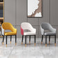 Glam Iron Arm Chair Open Back Dining Side Chair with Upholstered(Set of 4) Clearhalo 'Dining Chairs' 'Dining Tables & Seating' 'dining_chair' 'furn' 'furn_dining_chair' 'Furniture' 'furniture_dining_chair' 'Kitchen & Dining Furniture' 1200x1200_8d989ec8-a2d7-418d-9479-9c0e12984411