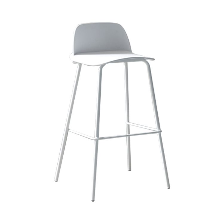Modern Style Bar-stool Plastic Counter Bar Stool with Metal Legs for Home Clearhalo 'Bar Furniture' 'Bar Stools' 'bar_stools' 'furn' 'furn_bar_stools' 'Furniture' 'Kitchen & Dining Furniture' 1200x1200_8d99e855-dda9-4227-b42d-c62d1614f7f3