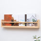 Contemporary Wall Mounted Bookshelf Solid Wood Bookcase for Office