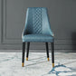 Nordic Glam Style Chairs Kitchen Arm Side Chair with Wooden Legs