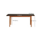 Simplicity Style Rectangle Stone Fixed Dinner Table with 4-foot Clearhalo 'Dining Tables & Seating' 'Dining Tables' 'dining_table' 'furn' 'furn_dining_table' 'Furniture' 'Kitchen & Dining Furniture' 1200x1200_8d9f262b-ac57-4ce8-9445-ec6cb1d00318