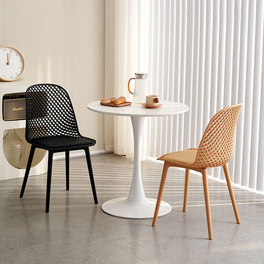 Nordic Cross Back Side Chair Plastic Indoor Chair for Dining Room Bedroom Clearhalo 'Dining Chairs' 'Dining Tables & Seating' 'dining_chair' 'furn' 'furn_dining_chair' 'Furniture' 'Kitchen & Dining Furniture' 1200x1200_8d9f340d-dcfb-4879-810b-71ea2ef441fb