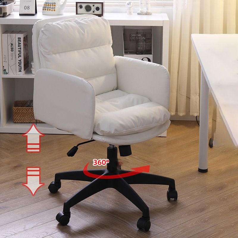 Padded Arms Working Chair Modern Mid Back Swivel Office Chair Clearhalo 'furn' 'furn_office_chair' 'Furniture' 'Office Chairs' 'Office Furniture' 'office_chair' 1200x1200_8da017c6-0e6f-4379-825a-f57e4039887d