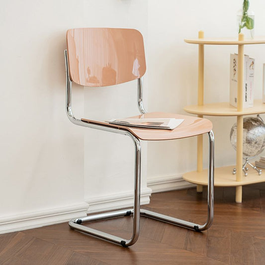 Silla interior sin brazo industrial silla lateral abierta con base de metal