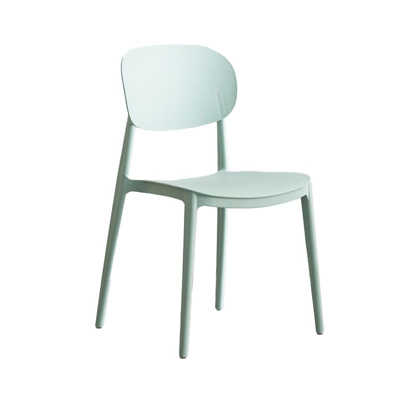 Contemporary Stackable Chairs Open Back Kitchen Armless Chairs with Plastic Legs Clearhalo 'Dining Chairs' 'Dining Tables & Seating' 'dining_chair' 'furn' 'furn_dining_chair' 'Furniture' 'furniture_dining_chair' 'Kitchen & Dining Furniture' 1200x1200_8da10651-d73b-4e69-8fbd-9a932cccc077