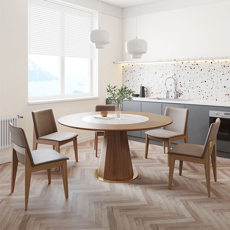 Chaise de salle à manger sans arme de cuisine en bois