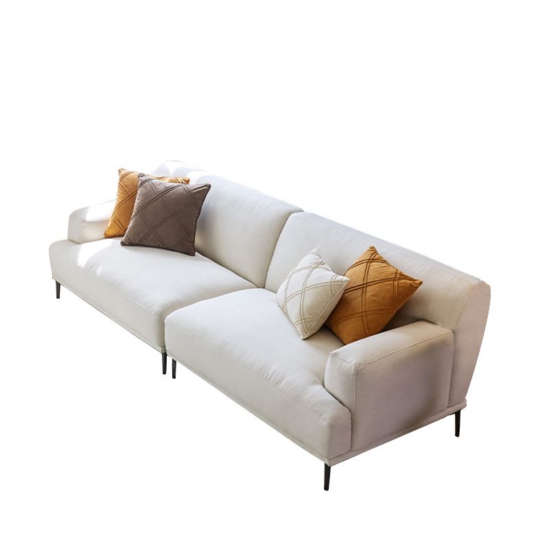 Modern Beige Sectional Sofa Scooped Arm Tight Back Sectional for Living Room Clearhalo 'furn' 'furn_sectionals' 'Furniture' 'furniture_sectionals' 'Living Room Furniture' 'Sectionals' 1200x1200_8da3d3d5-4364-4023-a739-8556877d5595