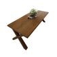 Mesa de comedor de madera de estilo industrial Mesa de comedor rectangular con patas de madera