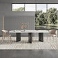 Rectangle Dining Table Sintered Stone Top Modern White Table with Black Legs Clearhalo 'Dining Tables & Seating' 'Dining Tables' 'dining_table' 'furn' 'furn_dining_table' 'Furniture' 'Kitchen & Dining Furniture' 1200x1200_8da4a354-8c07-4efd-9951-7b33ec0b3ca9