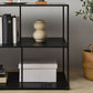 Contemporary Metal Shelf Bookcase Black Etagere Book Shelf for Study Room Clearhalo 'Bookcases' 'furn' 'furn_bookcases' 'Furniture' 'Office Furniture' 1200x1200_8da82e12-89c8-487c-9578-880e1118c2df