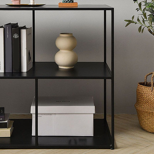 Contemporary Metal Shelf Bookcase Black Etagere Book Shelf for Study Room Clearhalo 'Bookcases' 'furn' 'furn_bookcases' 'Furniture' 'Office Furniture' 1200x1200_8da82e12-89c8-487c-9578-880e1118c2df