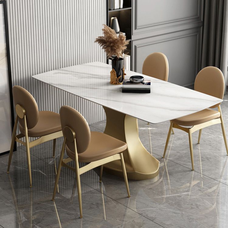 Designer Style 1/4/5/6/7 Pieces Rectangle Dining Set Sintered Stone Top Dinette Table Set