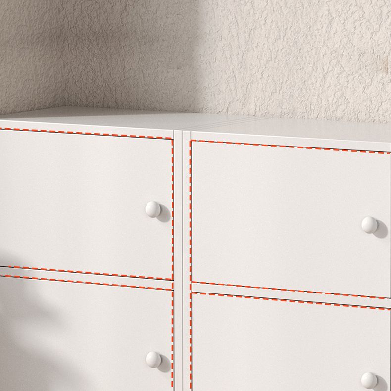 Contemporary Wooden Accent Cabinet Rectangle Storage Cabinet with Door