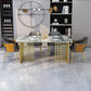 Glam 1/2/5/7 Pieces Dinette Set Sintered Stone Dining Furniture Set with Leather Chairs Clearhalo 'Dining Room Sets' 'Dining Tables & Seating' 'dining_room_set' 'furn' 'furn_dining_room_set' 'Furniture' 'furniture_dining_room_set' 'Kitchen & Dining Furniture' 'kitchen&dining_furn' 'kitchen' 1200x1200_8daa0812-7cf2-44c1-9ab4-e62fb49f5621