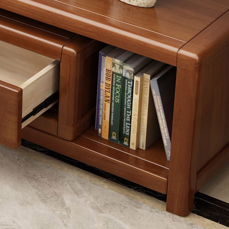 Stand de médias de télévision en bois moderne ouvert Stand de télévision avec tiroirs pour le salon