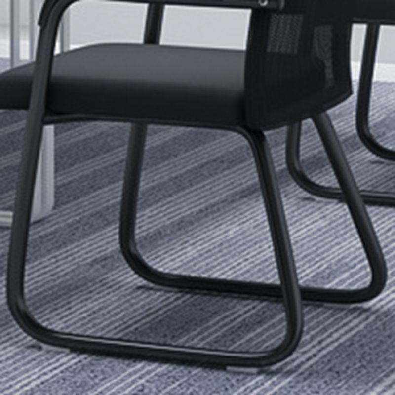 Chaise de bureau moderne à mi-arrivée de la chaise de bureau à accoudoir fixe en 4 couleurs