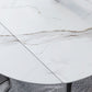 Round Sintered Stone Dining Table Foldable Modern Table in White with 4 Legs Clearhalo ' dining_table' 'Dining Tables & Seating' 'Dining Tables' 'furn' 'furn_dining_table' 'Furniture' 'furniture_dining_table' 'Kitchen & Dining Furniture' 'kitchen&dining_furn' 'kitchen' 'kitchen_dining_table' 1200x1200_8dab6c76-3fe1-4003-98b8-8db6114050a4