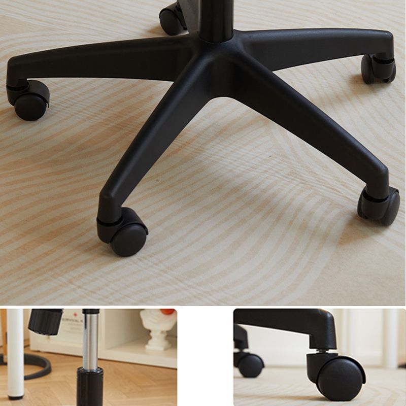 Silla de escritorio de brazos acolchados modernos silla de cuero para tareas de cuero para oficina