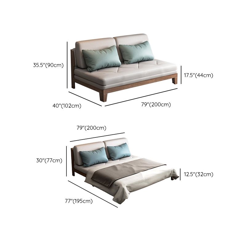 40.15" Wide Sofa Bed Faux leather Sleeper Sofa with Upholstered Clearhalo 'furn' 'furn_futons' 'Furniture' 'Futons & Daybeds' 'Futons' 'Living Room Furniture' 1200x1200_8dac2e9f-900c-4d6c-b181-50b10d21f1d6