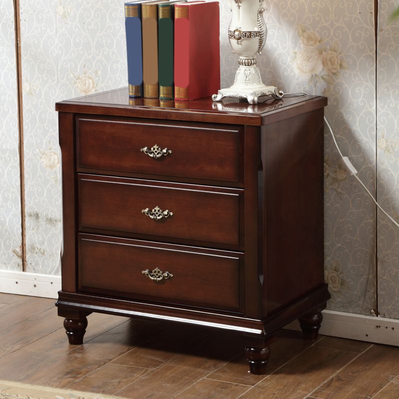 Dark Brown 3/4/5 Drawer Chest 26.57" Wide Solid Wood Accent Chest Clearhalo 'Cabinets & Chests' 'cabinets_chests' 'furn' 'furn_cabinets_chests' 'Furniture' 'Living Room Furniture' 1200x1200_8dad3869-2f2f-4de6-981a-c49e07f45448