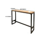 Pine Wood Bar Dining Table Industrial Rectangle Bar Table with Trestle for Milk Tea Shop Clearhalo 'Bar Furniture' 'Bar Tables' 'bar_tables' 'furn' 'furn_bar_tables' 'Furniture' 'Kitchen & Dining Furniture' 1200x1200_8db17765-e5e8-42e7-98af-b223078e015c